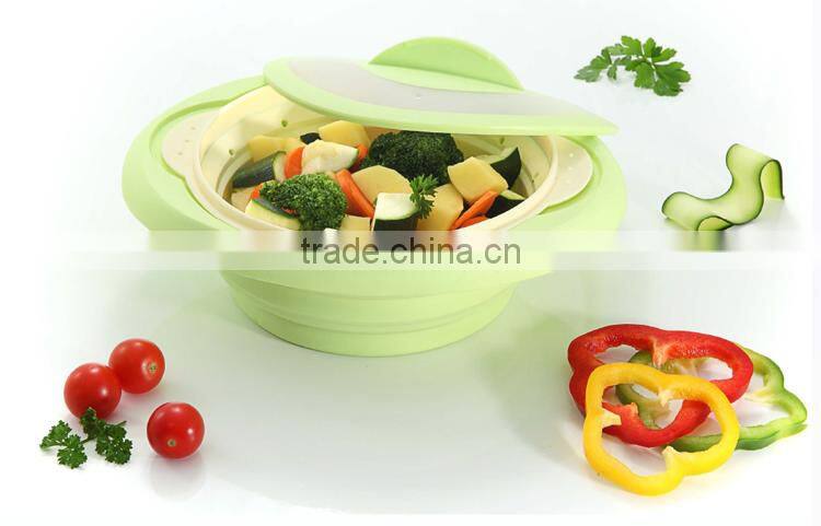 Cheap non-stick high temperature resistant silicone food steamer