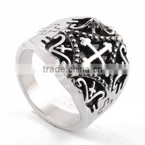 High Quality 316L Stainless Steel Material New Silver Ring Models For Men