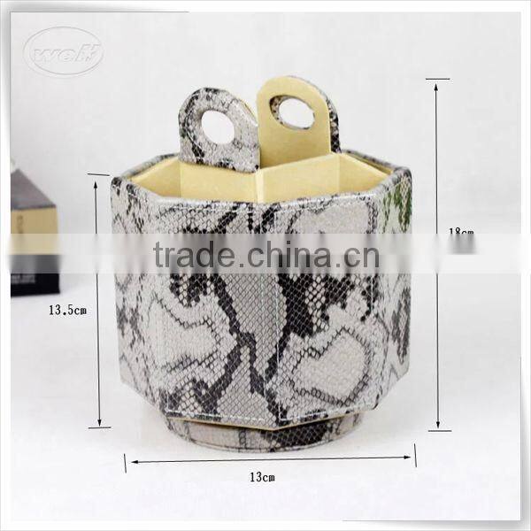 Christmas season hot promotion leather open box remote control with turnable manufacture