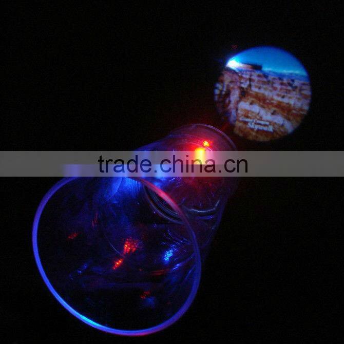 LaiFuDa Promotional LED Logo Projector cups with 3 flashing light