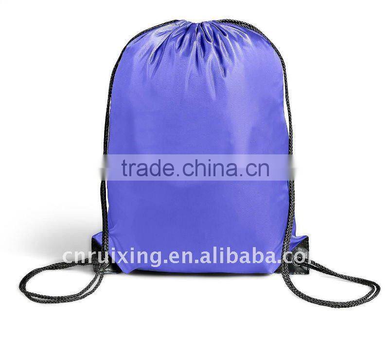 recycle custom logo nylon drawstring bag