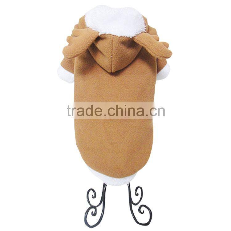 Suitable for winter polar fleece white north velvet milu deer elk shaped two-legged dog clothes