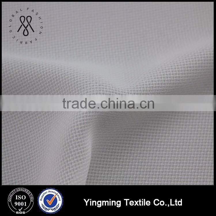 China good price 100% Polyester White Composite Jacquard Chiffon Fabric for Women's Dresses