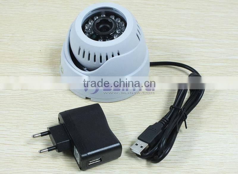 TF Card CCTV Dome Camera Surveillance Recorder DVR 24 IR LED Night Vision