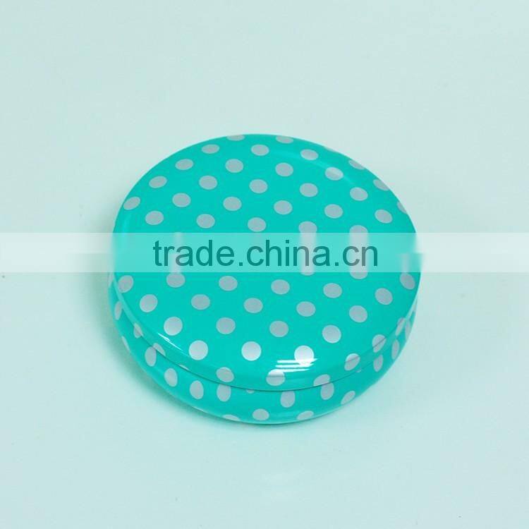 paraffin wax scented tin candle with metal lid