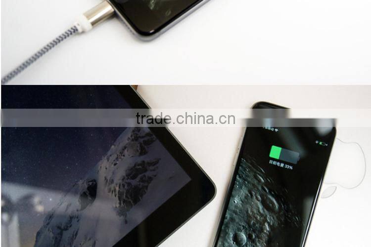 Durable braided USB cable for iphone 5 braided cable for iphone 6