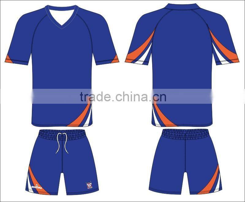 OEM Original design custom blue jersey soccer made in china