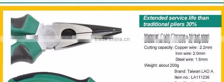 High quality Chromium nickel steel pliers nipper pliers long pointed nose pliers