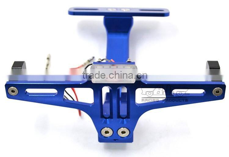 BJ-LPL-039 Replacement Aluminum Sport Bike Universal LED License Plate Bracket Light