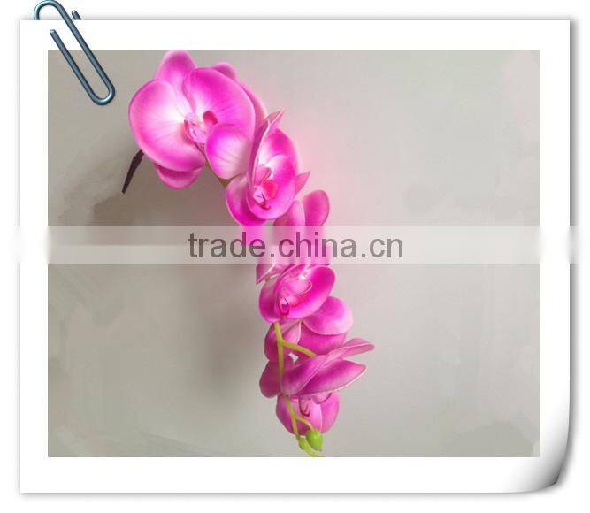 Tianjin factory wholesale pink PU artificial orchid