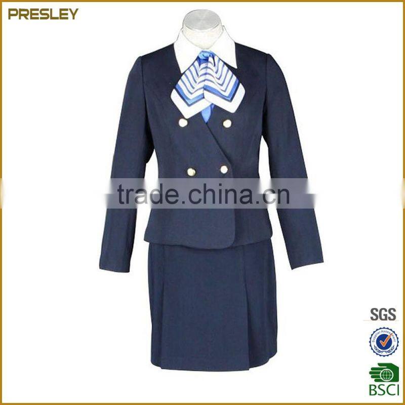 Fashion Elegant Hotel Reception Uniform Women Lady's Slim Fit Hotel Uniform Office Uniform
