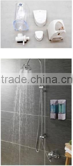 double wall mounted hospital alcohol hand sanitizer dispenser with double bottles