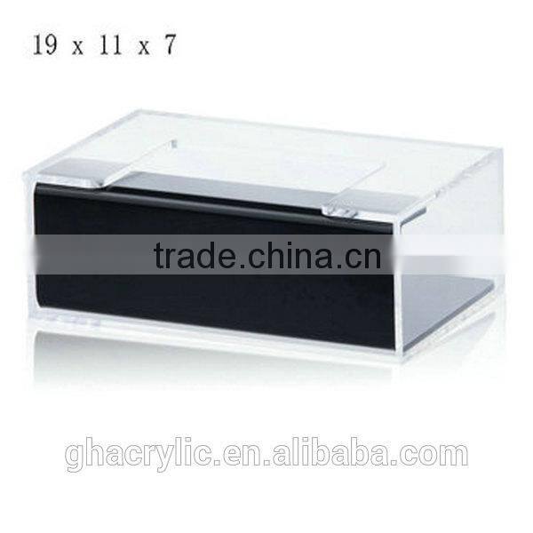 GH-RZ561 Customized design cute acrylic tissue box covers ,modern acrylic tissue box cover