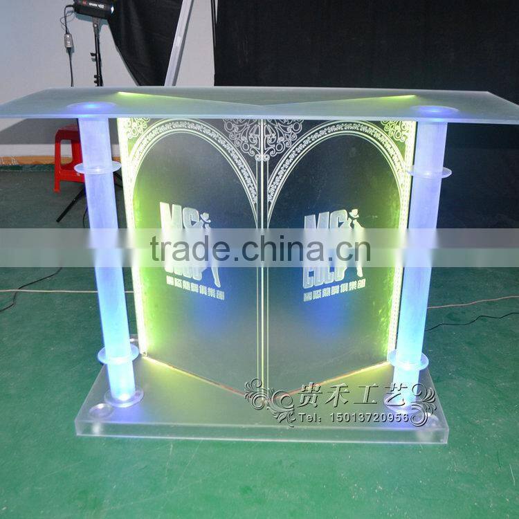 high quality acrylic bar table with LED lights,bar table for bar