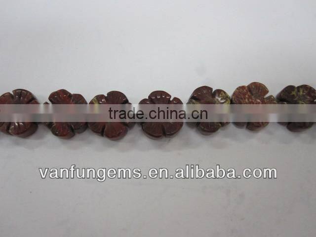 White turquoise carved leave