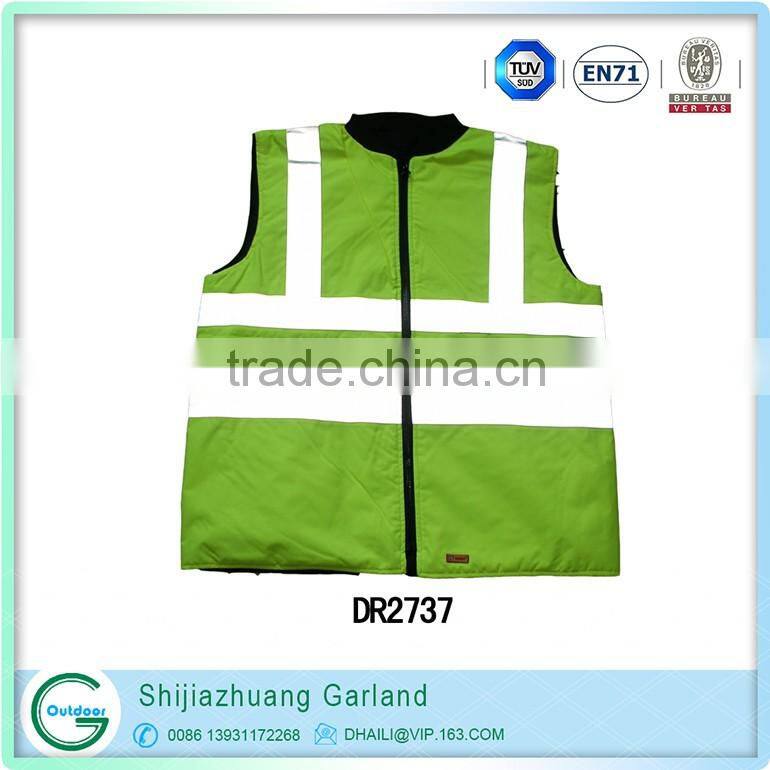 23 warmer body vest parka/fluorescence body warmer vest with reflective band