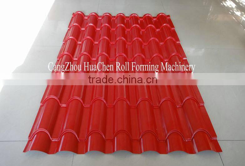 china supplier HC35-27 Galvanized Wall Tile Making Machine / Steel Roofing Profile Cold Roll Forming Machine