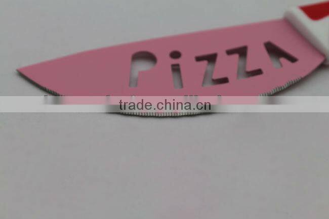 color pizza knife with TPR handle