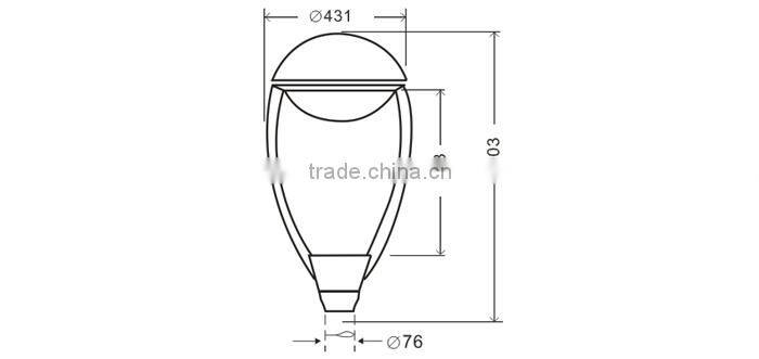 INOA 70W 150W PC antique old classic design street light fixture by ballast