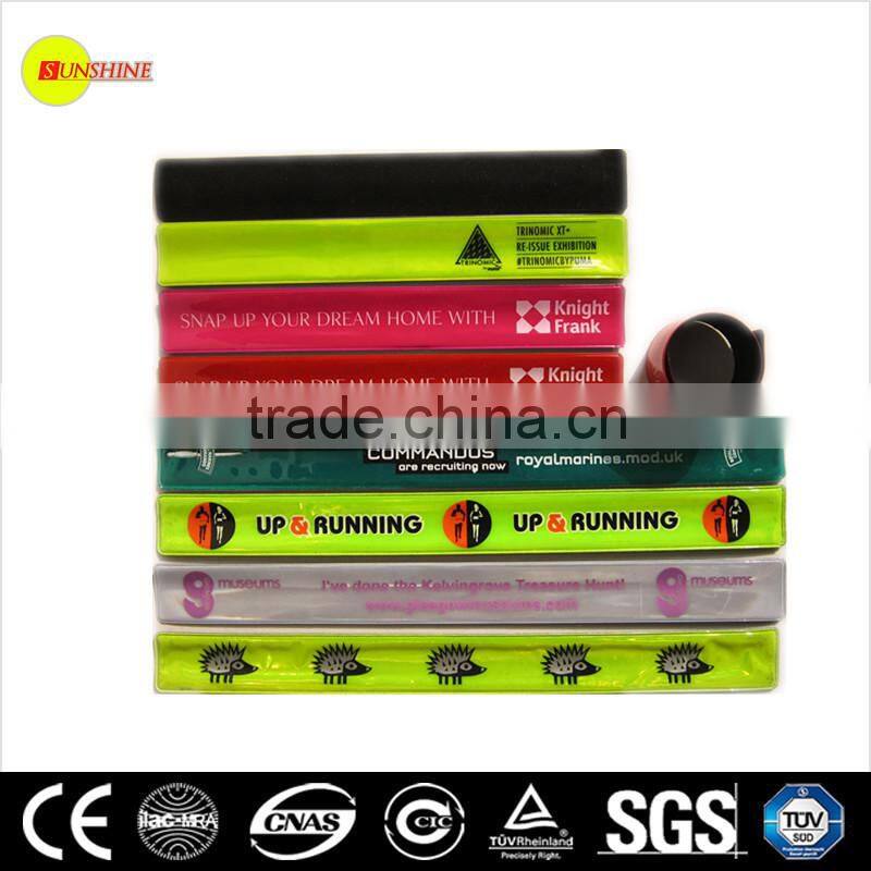 EN716Pcustom reflective safety armband / snap armband