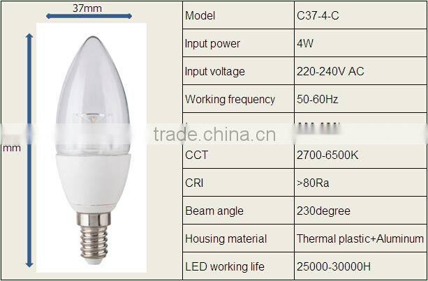 cheap led light bulb e14 e 27 5w 400lm