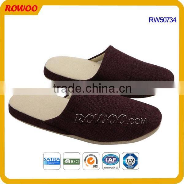 Cheap solid color winter warm slippers Unisex home slippers