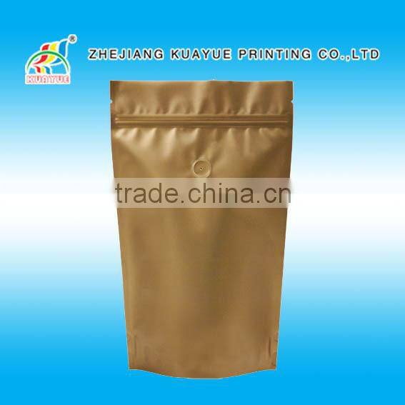 Customized High Quality Zipper Aluminum Foil Coffee Bag, Coffee Bag, Foil Coffee Bags with Valve