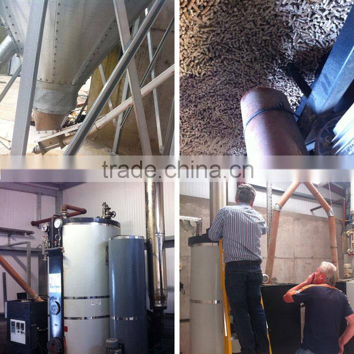 Wood pellet hot water boiler with PLC touch screen control system for Ireland