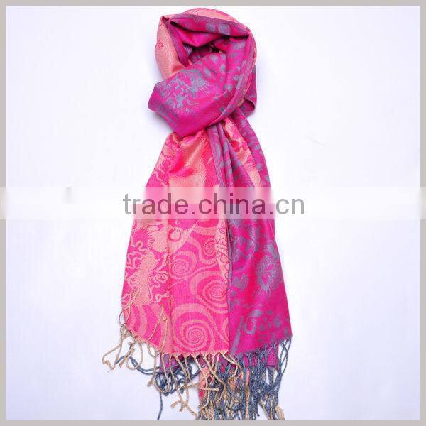 jacquard floral winter scarf 2013
