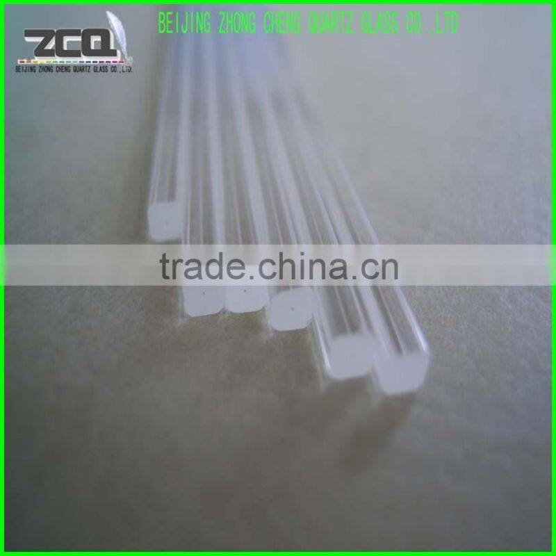 Clear Square Capillary Quartz Glass