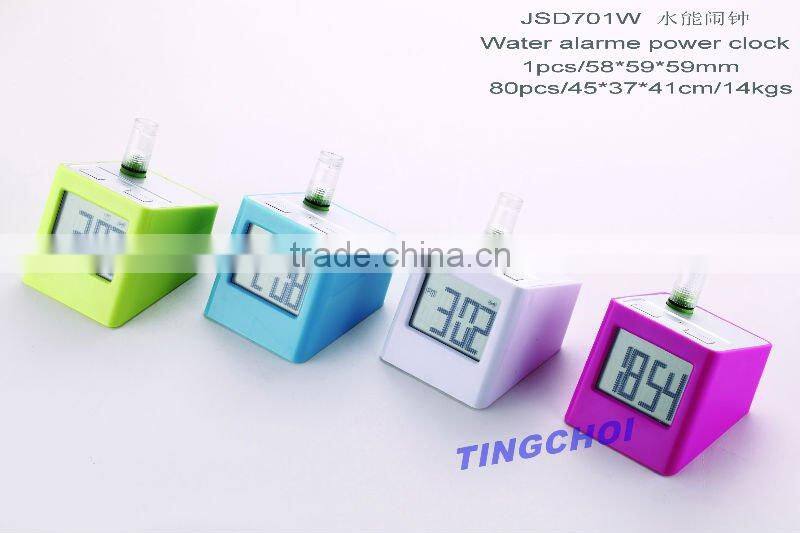 digital water power clock