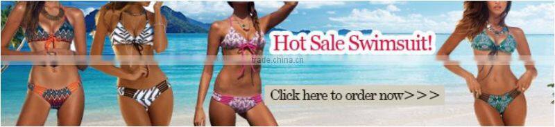 Accept OEM Hot Sale Girl High Waisted Swimsuit