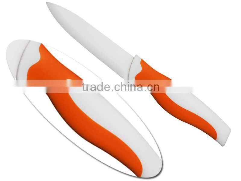 6" Ceramic Chef Knife with rubber handle
