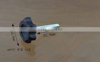 Hand twist screws, bolt star handle, wood quincunx plastic, rubber head fixed adjustment
