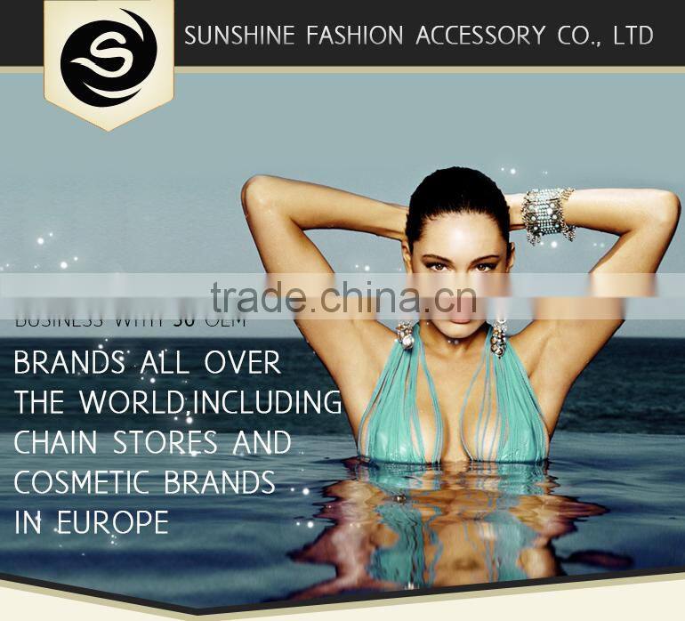 Crystal charming stretch fashion watch bangle