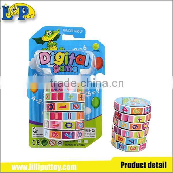 Educational toy arithmetic cylinder cube toy for kids