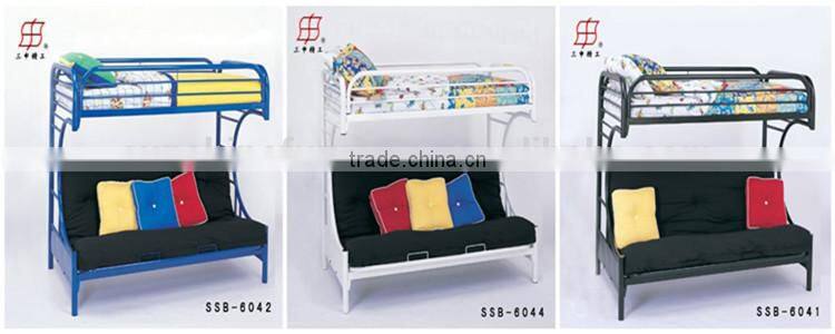 Cheap Living Room Heay Duty White Black Blue Red Metal Sofa Bunk Bed