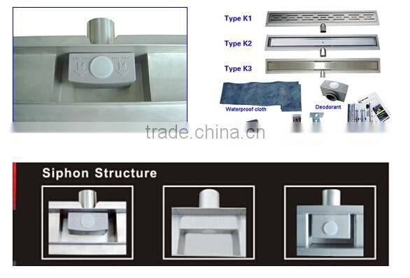easy installation linear floor shower drain