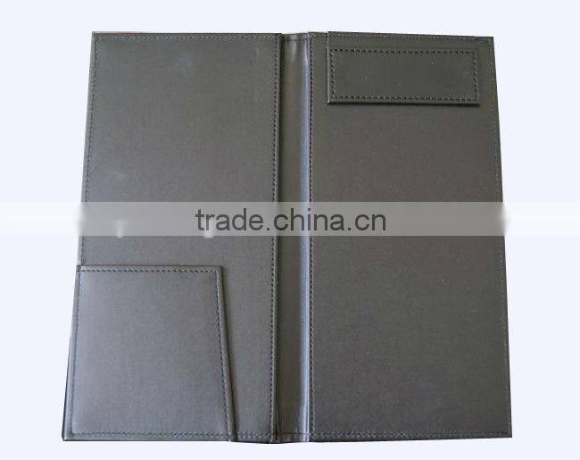 Eatery Restaurant check bill holder leather With Pen Holder