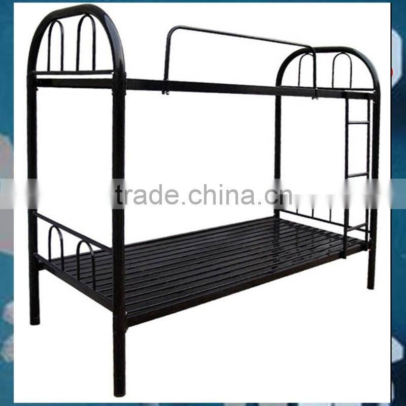 black strong and easy assemble metal refugee bunk loft bed