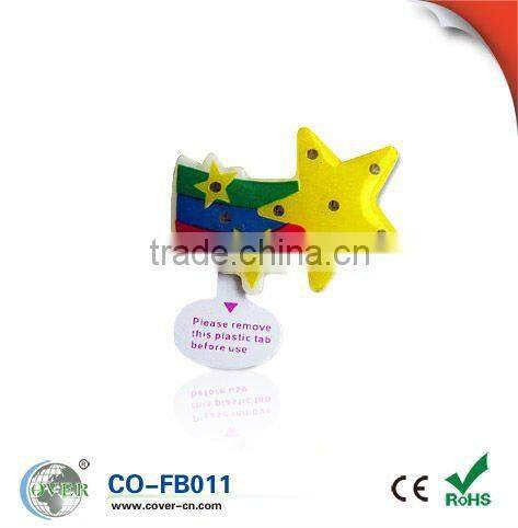 LED flashing Smiling Face Badge with Pin&Magnet back