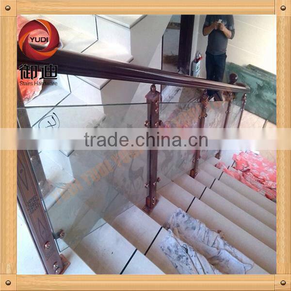 exterior metal staircase for handrail stanchions steps