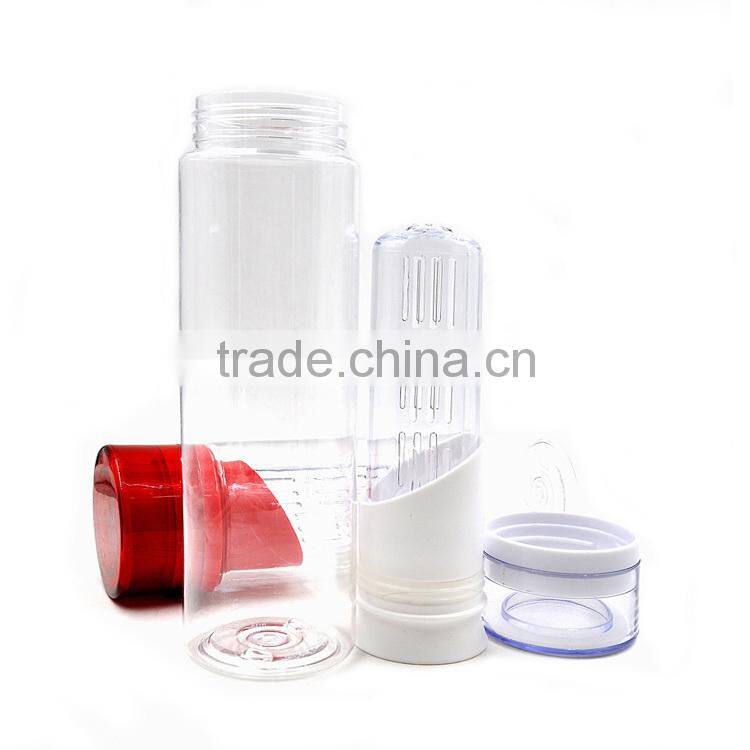 650ML Custom Logo BPA free Fruit Plastic Infuser Bottle