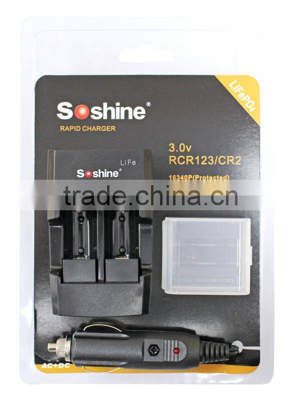 RAPID CHARGER For LiFePO4 RCR123 CR2 3.2V portable battery charger lifepo4 battery charger RCR123 CR2 battery charger