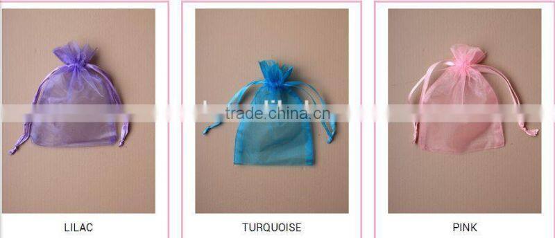 custom logo wholesale organza bags/pouch for Jewelry