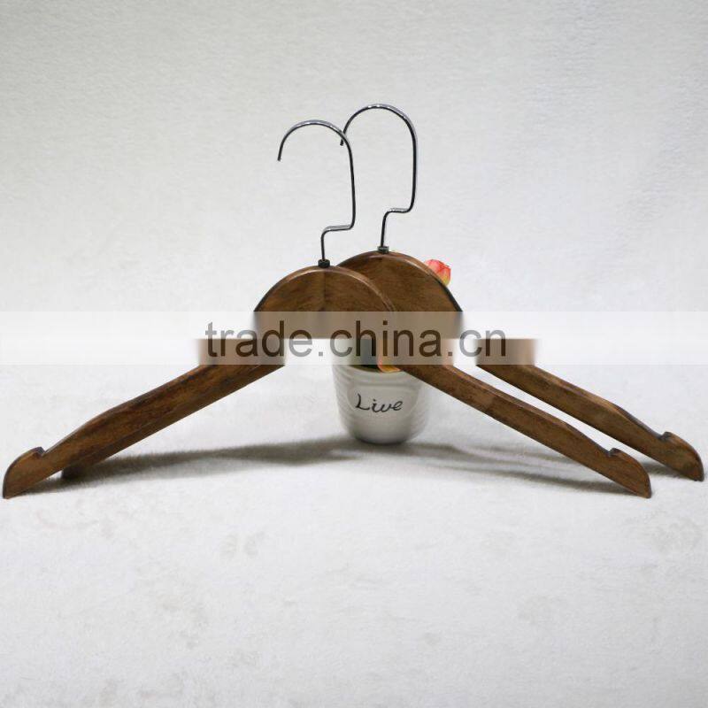 High quality new anti-slip wooden hanger for clothes