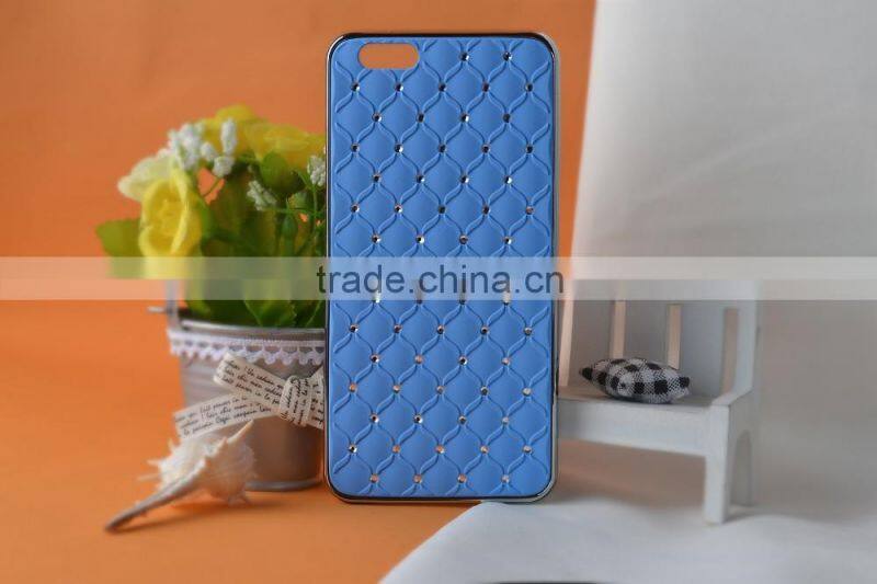 Perfect silicone seting diamond cell phone case for iphone 6 series