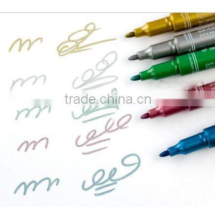 Colored Ink Color and Permanent Ink Type metallic marker pen