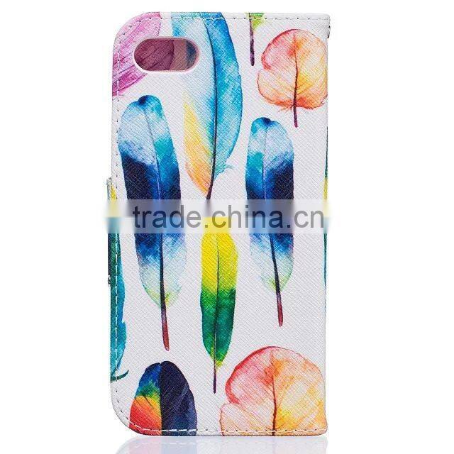 High Quality Fashion Flip PU Leather Flip Cover Wallet Case For Iphone 7 Pro,For Iphone 7 Pro Leather Wallet Phone Case