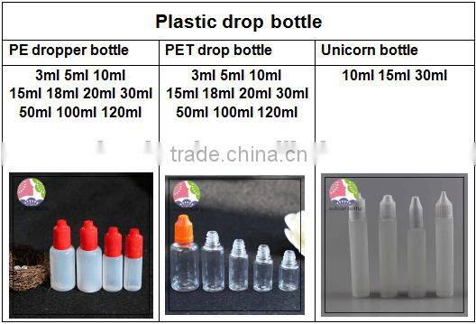 trade assurance 10ml plastic blue pet dropper bottle ,10ml plastic e juice botlte with tip dropper,10ml plastic e liquid vial